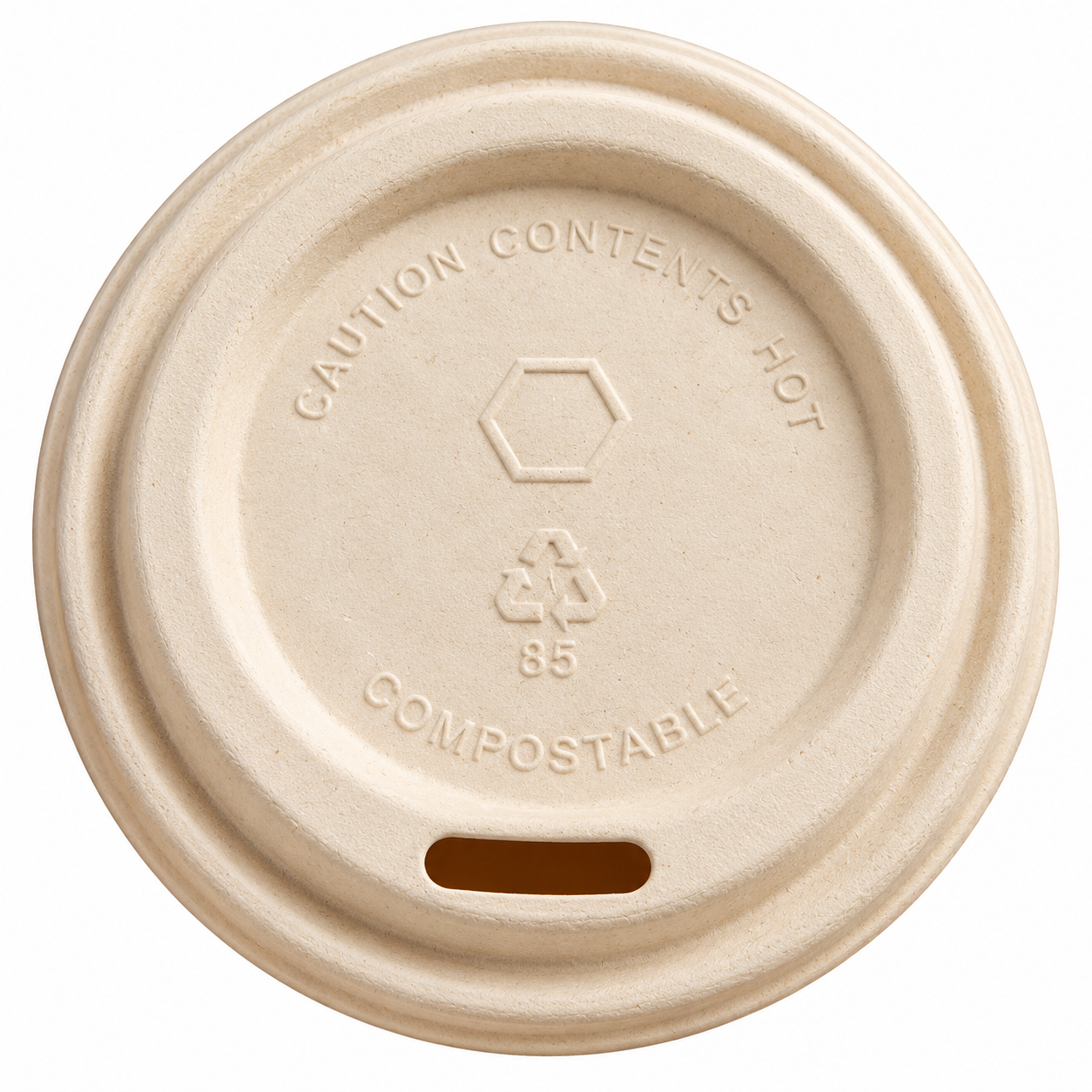 Bagasse Sipper Lid view 2
