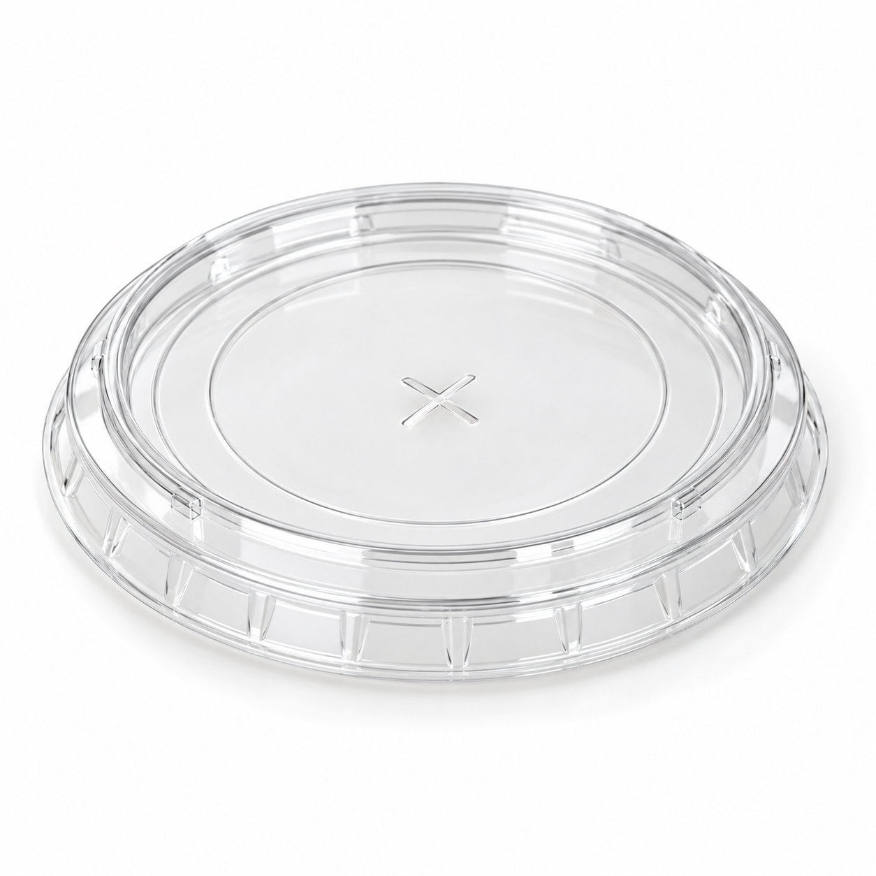 PET Flat Straw Cut Lid