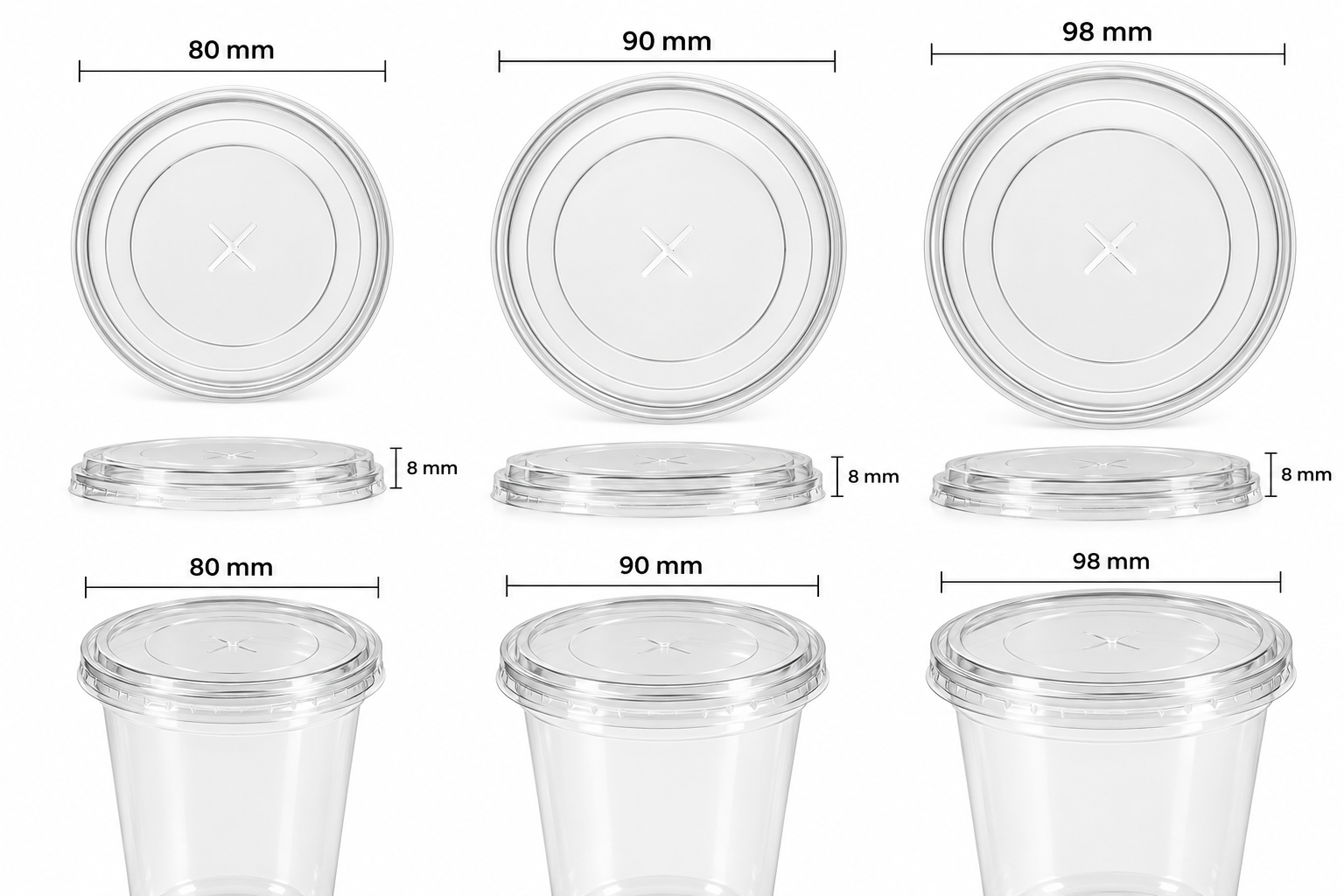 PET Flat Straw Cut Lid view 7